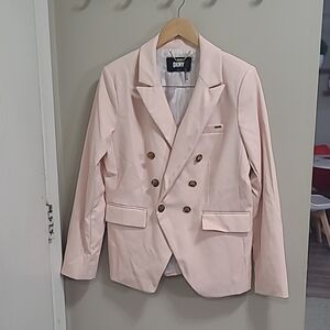 DKNY - Faux Leather Blazer